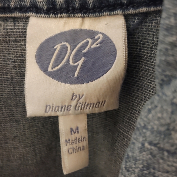DG2 by Diane Gilman Blue Denim Vest - Picture 5 of 6